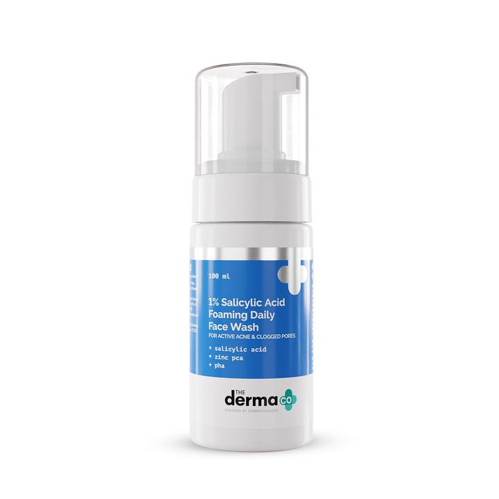 The Derma Co 1% Salicylic Acid Foaming Daily Face Wash 100ml - Indicrest
