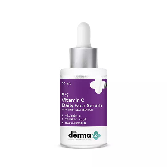 The Derma Co 5% Vitamin C Daily Face Serum 30ml - Indicrest Buy at Indicrest