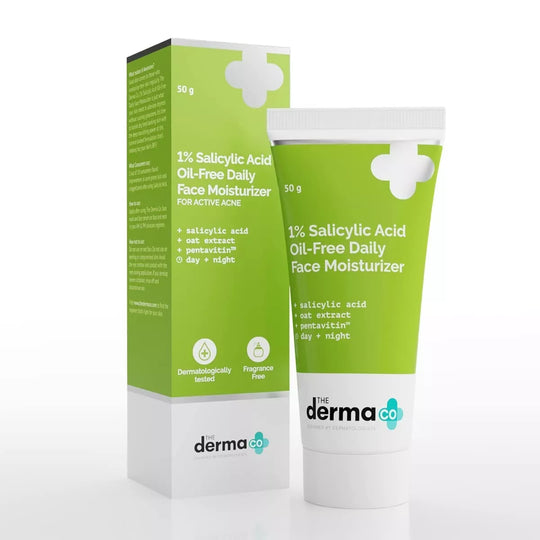 The Derma Co Ceramide 1% Salicylic Acid Oil Free Daily Face Moisturizer 50g - Indicrest Buy at Indicrest