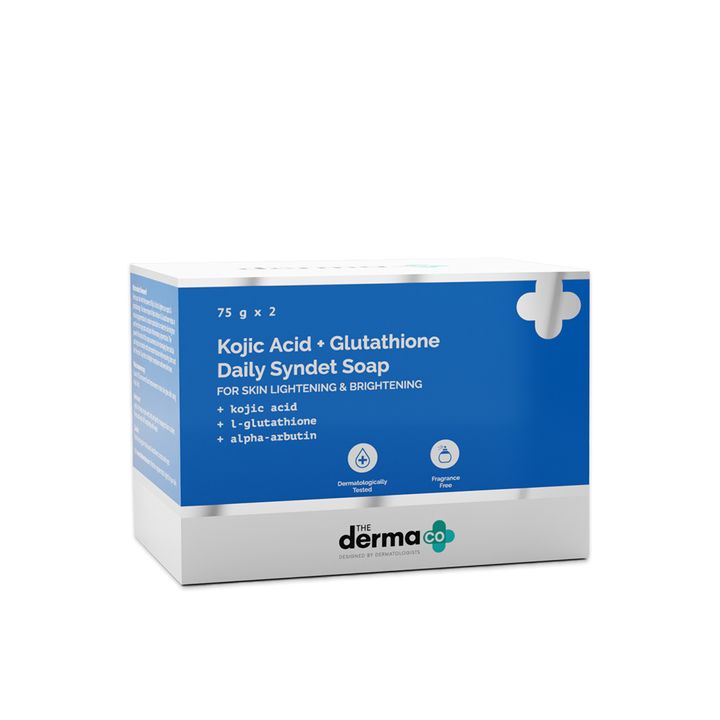 The Derma Co Kojic ACID + Glutathione Daily Syndet Soap 75g - Indicrest