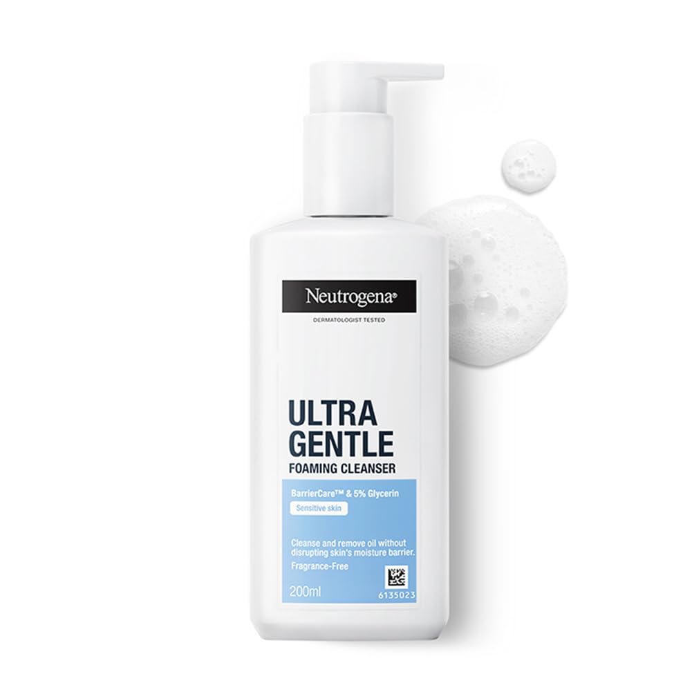 Neutrogena Ultra Gentle Foaming Face Cleanser, 200ml