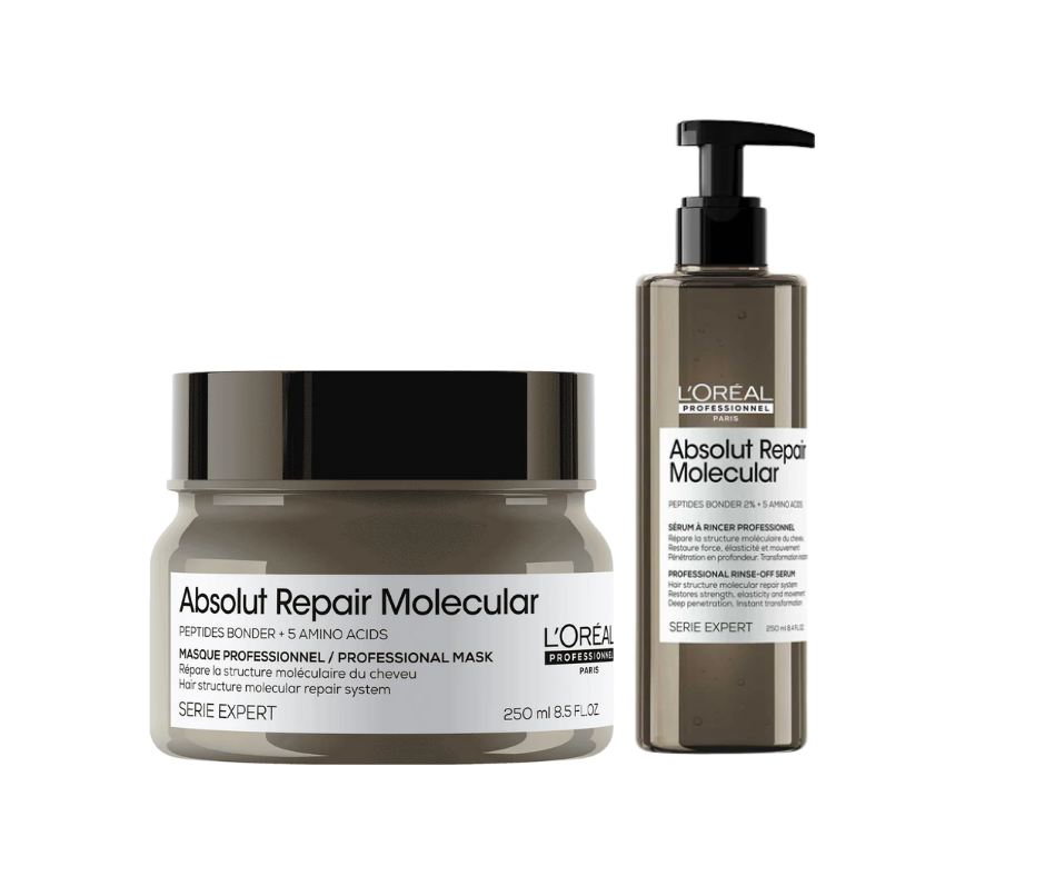 L'Oreal Professionnel Absolut Repair Molecular Hair Mask 250ml | Absolut Repair Molecular Rinse-Off Serum 250ml