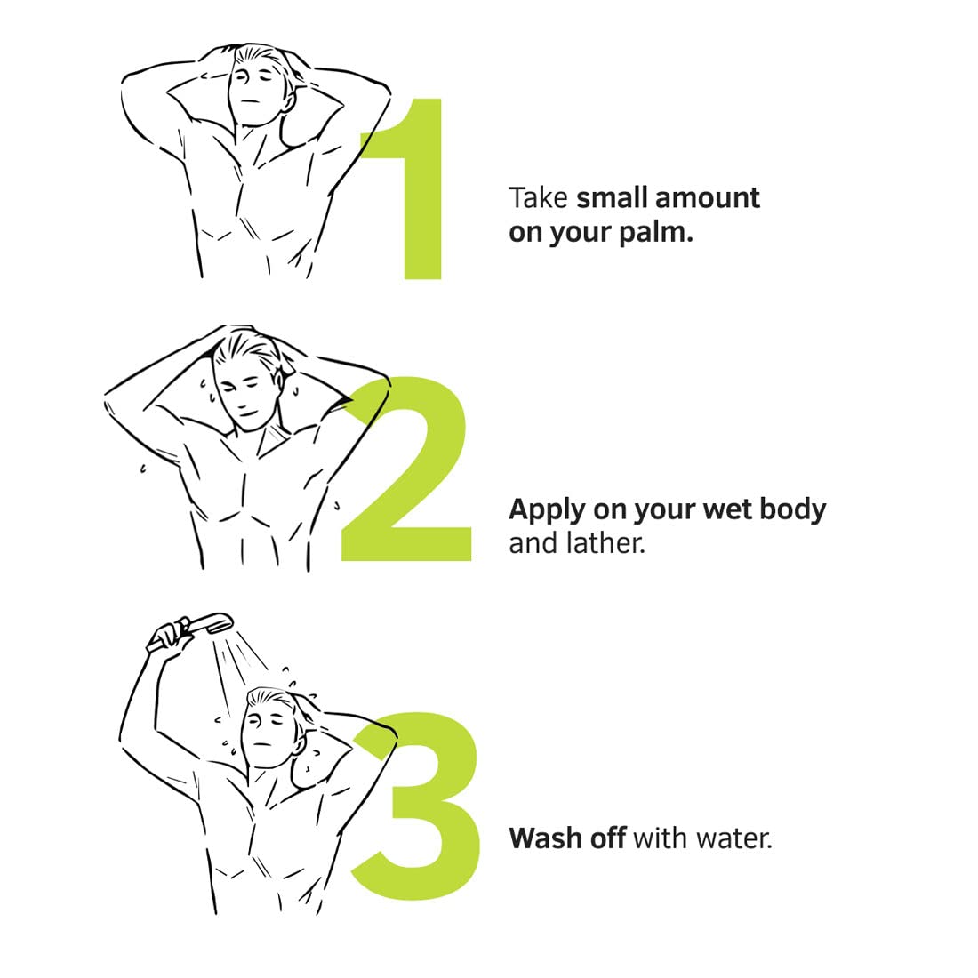 Ustraa Body Wash - Green Clay, 250ml