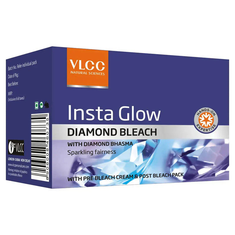 VLCC INSTA GLOW DIAMOND BLEACH 30GM - Indicrest Buy at Indicrest