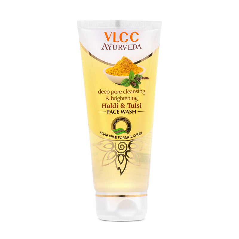 VLCC Ayurveda Deep Pore Cleansing Haldi & Tulsi Face Wash - 100 ml Buy at Indicrest