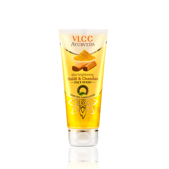VLCC Ayurveda Haldi & Chandan Face Wash tube on a white background Buy at Indicrest
