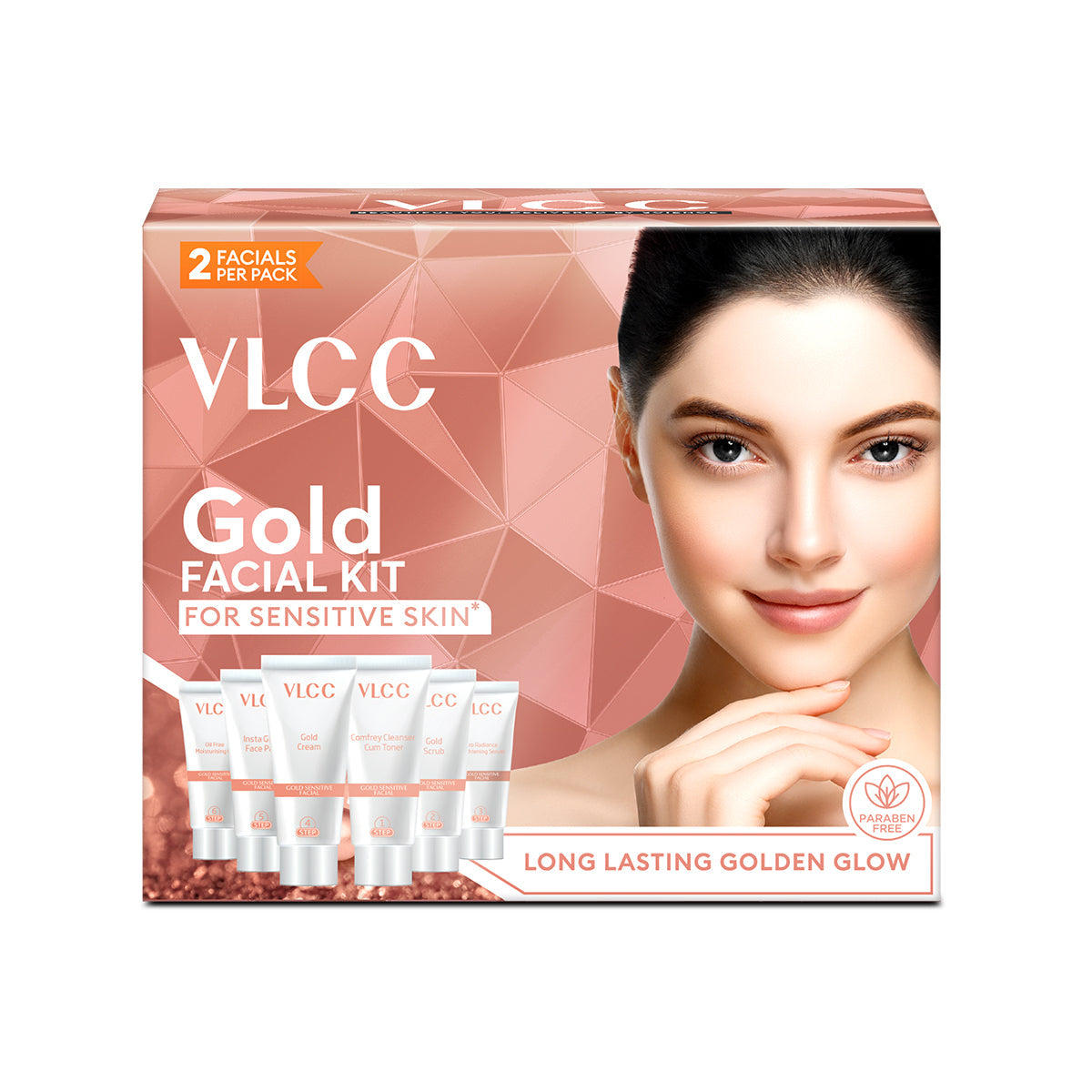 VLCC Gold Facial kit for Sensitive Skin - 60 g