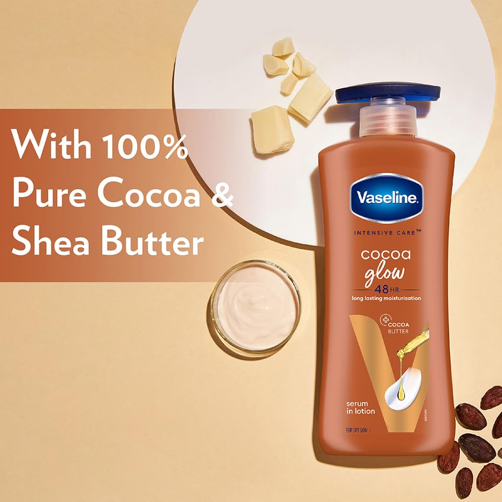 Vaseline Cocoa Glow body lotion with shea butter