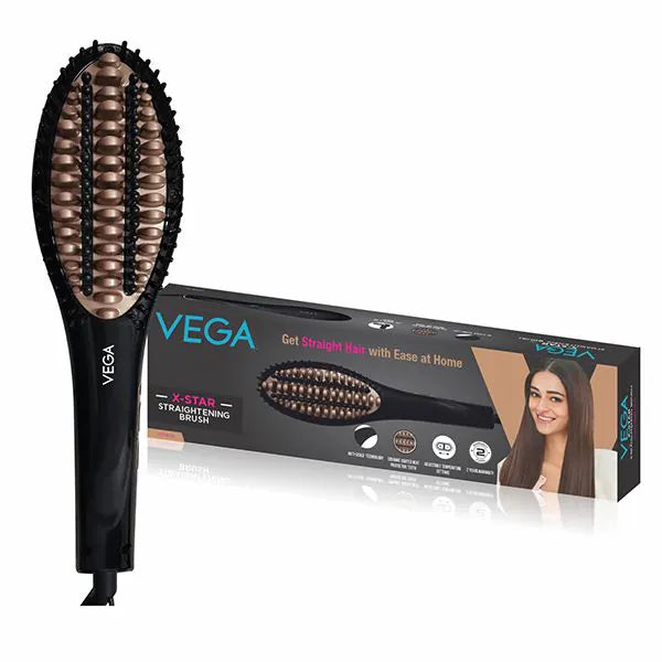 Vega X-Star Hair Straightening Brush - VHSB-03 - Indicrest