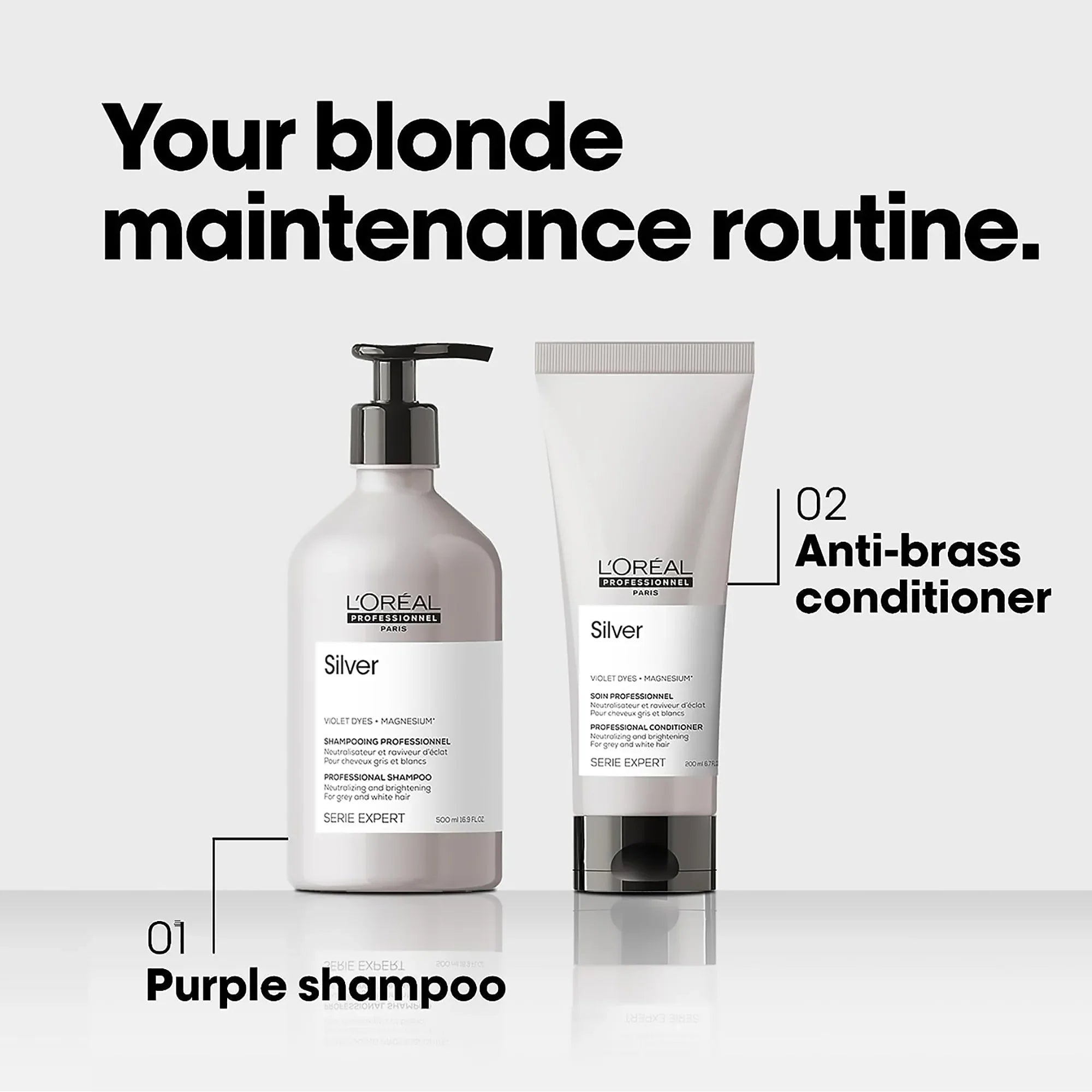 Violet pigment shampoo for brassiness