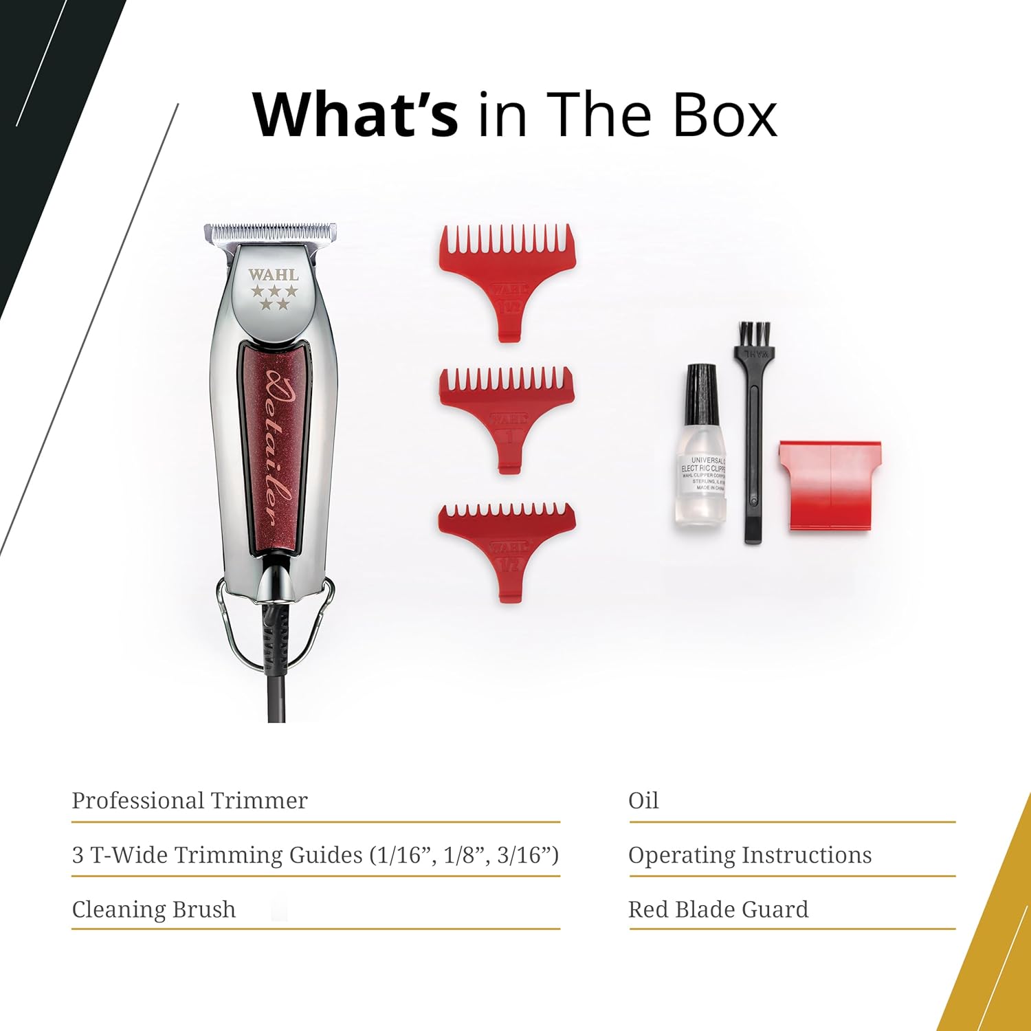 Wahl Detailer Low-Noise Precision Trimmer Indicrest