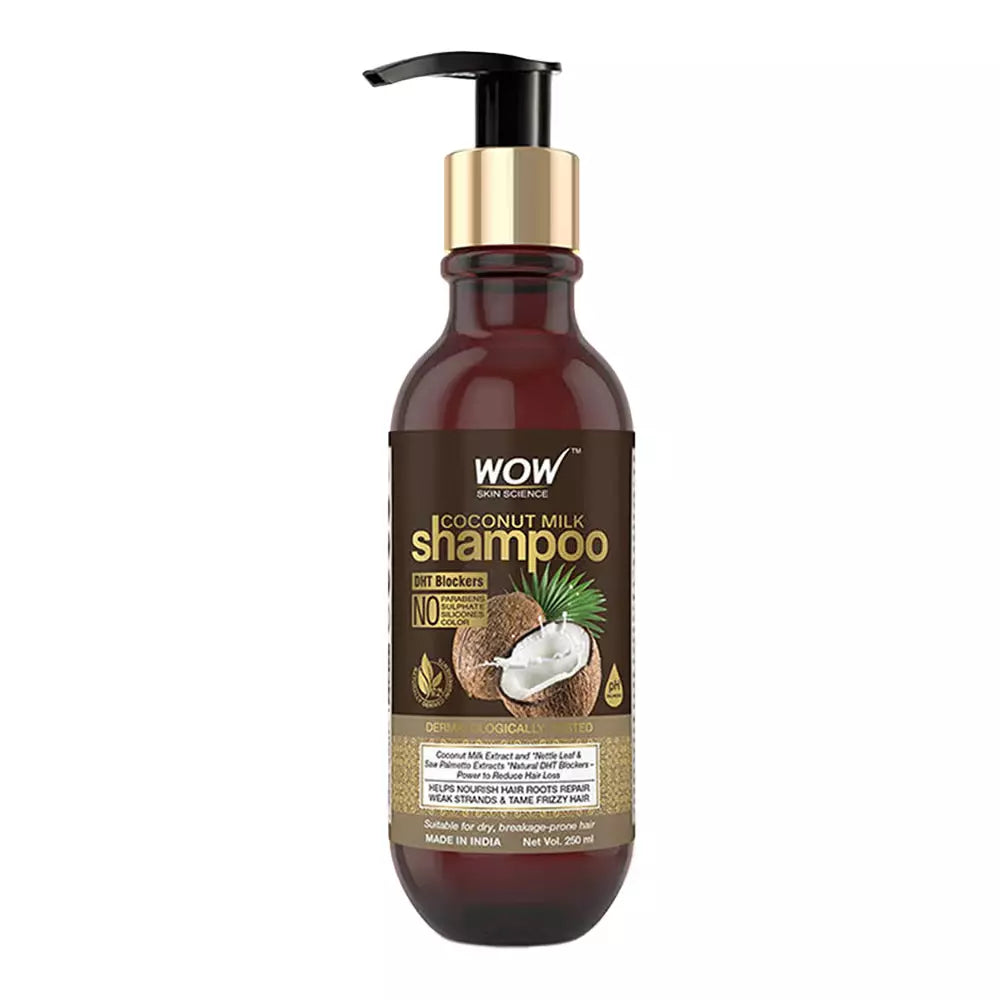 Wow Coconut Milk Shampoo, 250ml - Indicrest