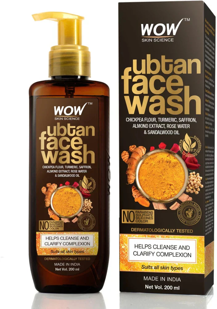Wow Ubtan / Charcoal Face Wash - Indicrest