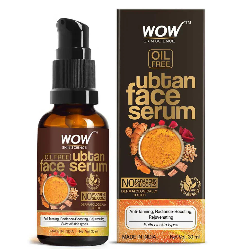 Wow Ubtan Face Serum, 30ml - Indicrest