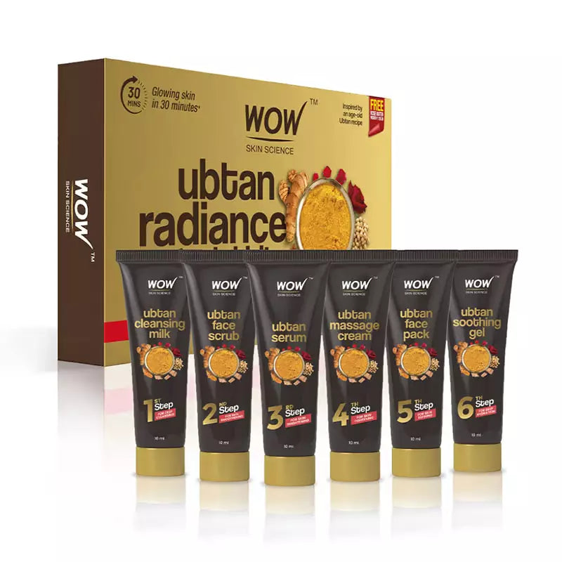 Wow Ubtan Radiance Facial Kit - Indicrest