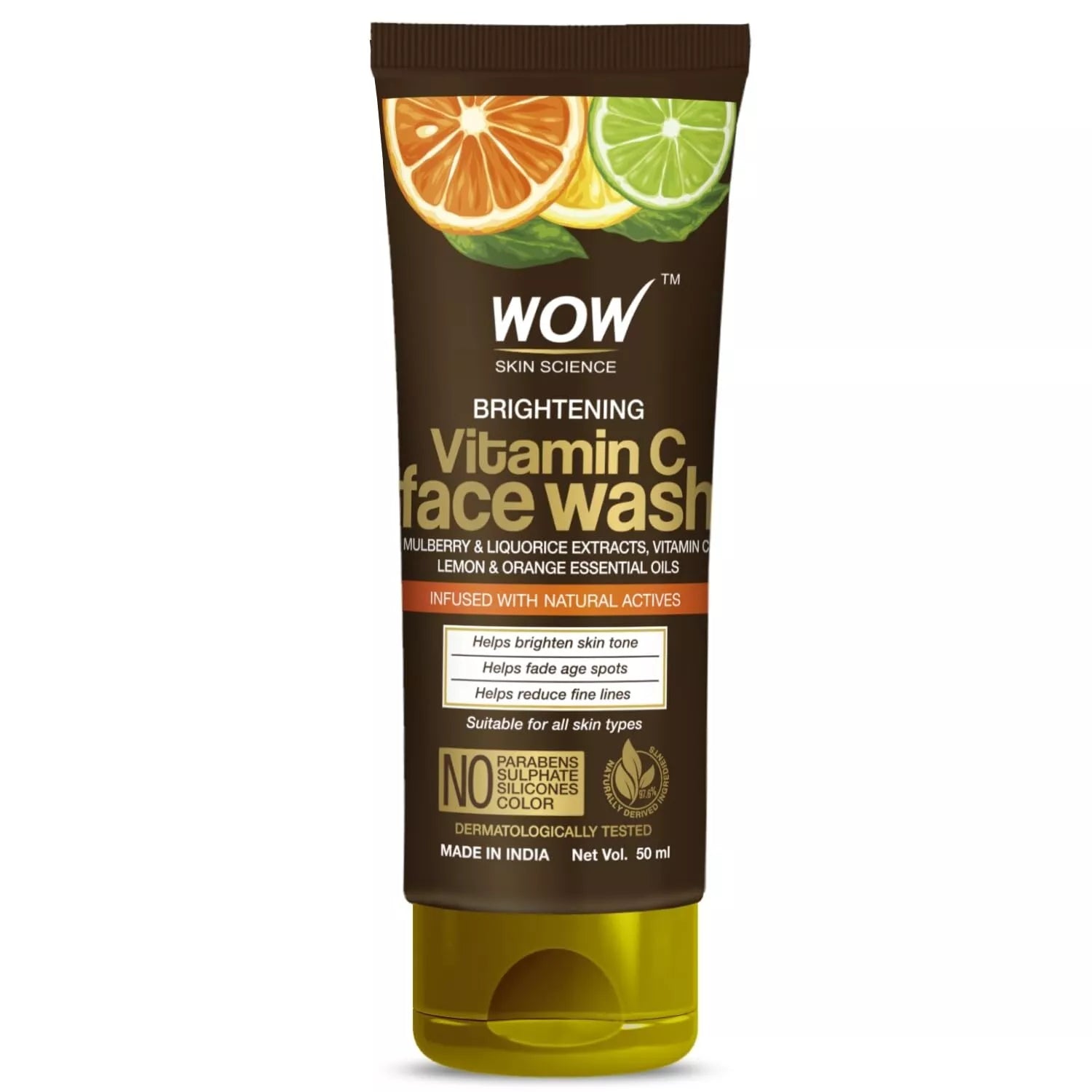 Wow Vitamin C Face Wash, 50ml - Indicrest