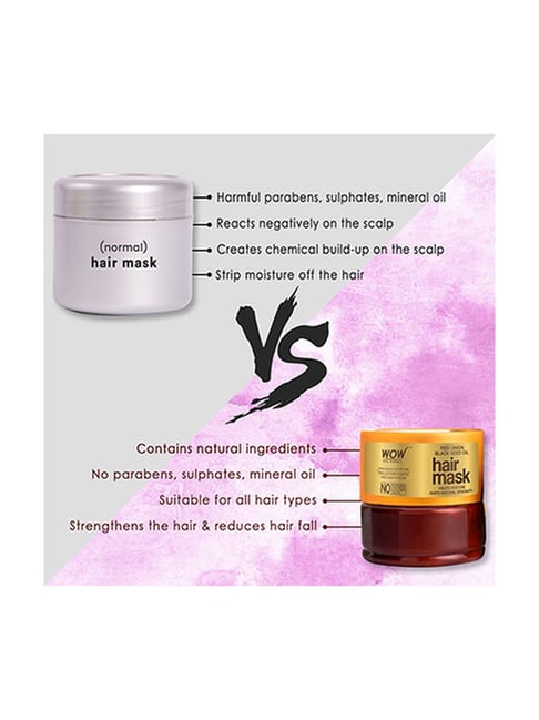 WOW Skin Science Red Onion Black Seed Hair Mask, 200ml