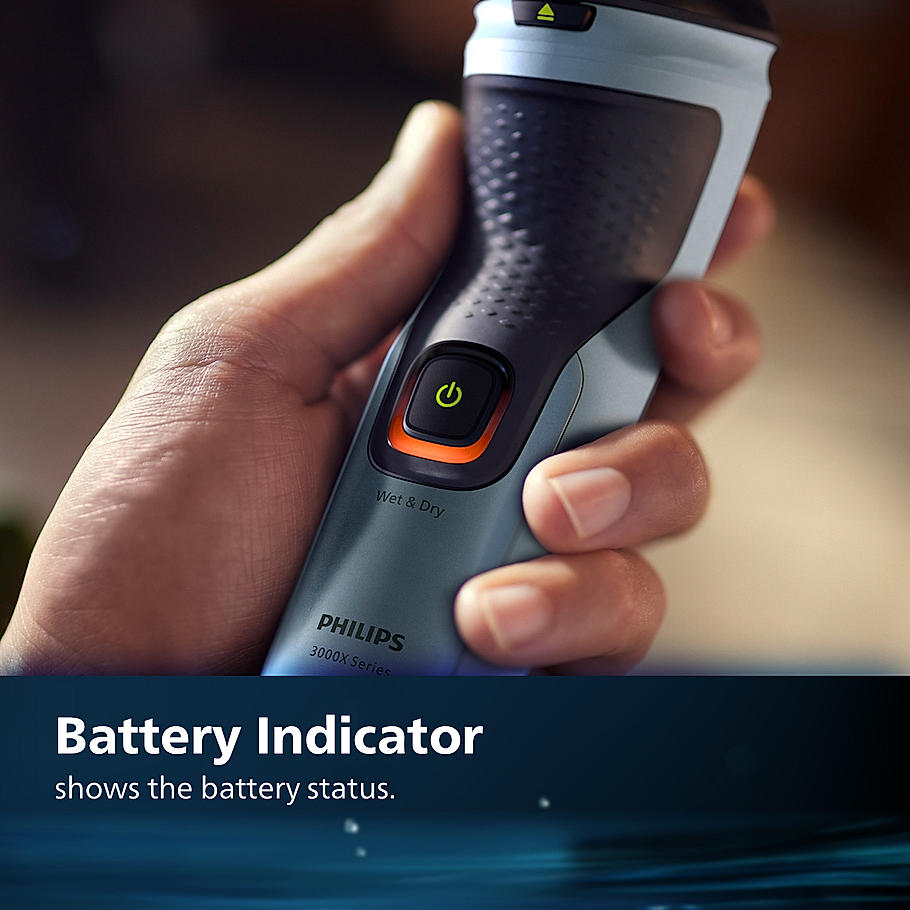 Philips Electric Shaver for Men-| SkinProtect Technology, Wet and Dry Shave | 4D Floating Heads | 27 Self Sharpening Blades | Pop up Trimmer | Cordless | Waterproof | X3063/03