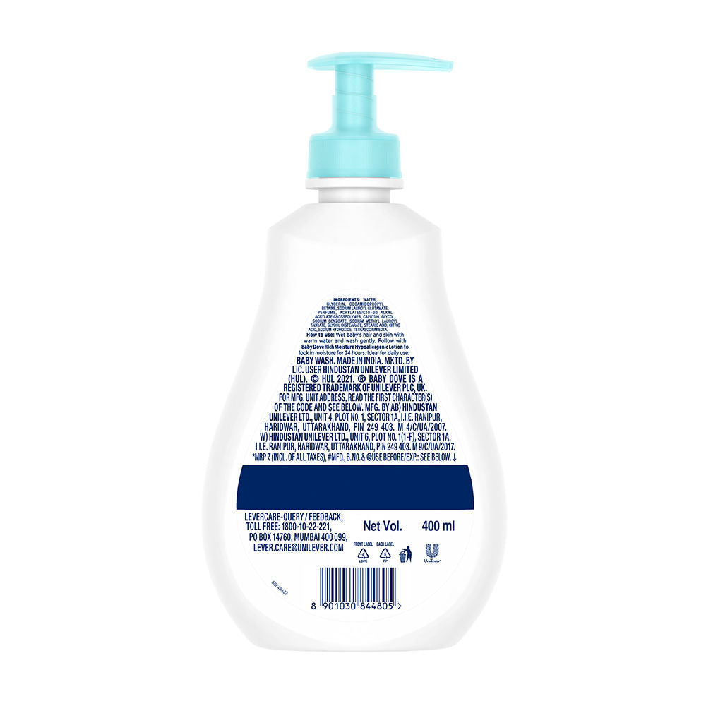 Baby Dove Rich Moisture Baby Wash Moisturizing Baby Wash For Nourished Skin, 400ml Buy at Indicrest Image 3