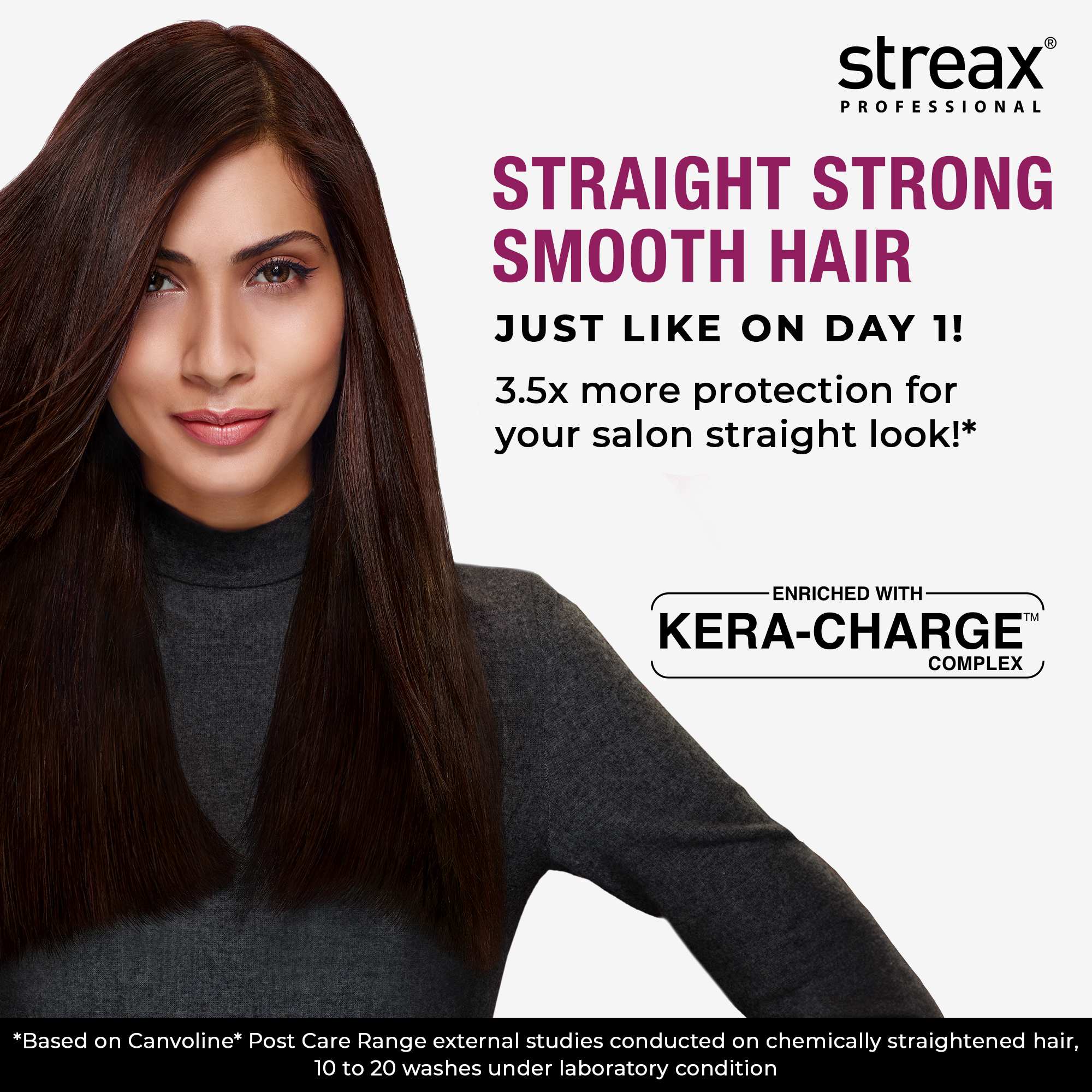 Streax Professional Canvoline Shampoo With Kera-Charge & Baobab Oil, 300ml Buy at Indicrest Image 2