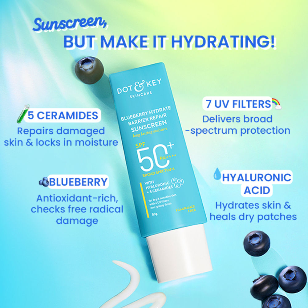 Dot & Key Barrier Repair Hydrating Sunscreen SPF 50+ PA++++, 50g