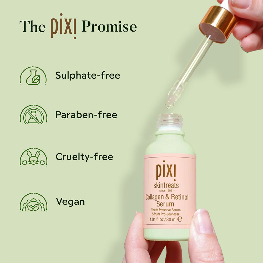 PIXI Botanical Collagen & Retinol Serum To Boost Radiance and Softens Fine Lines, 30ml