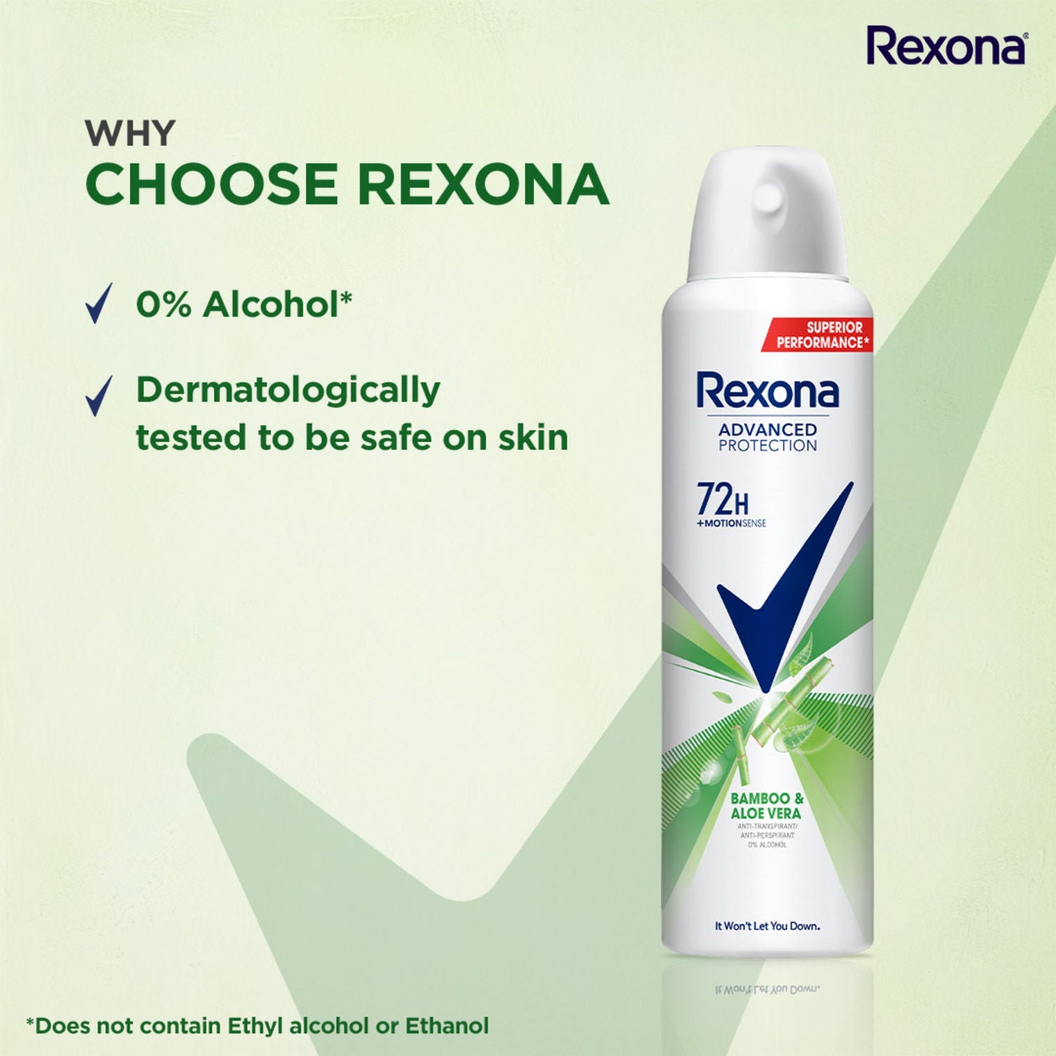 Rexona Advanced Protection Bamboo & Aloe Vera Antiperspirant Deodorant For Women, 200ml Buy at Indicrest Image 10