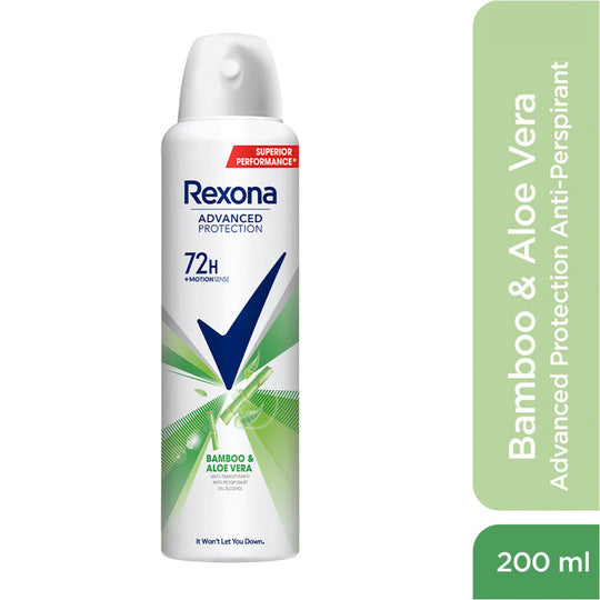 Rexona Advanced Protection Bamboo & Aloe Vera Antiperspirant Deodorant For Women, 200ml Buy at Indicrest