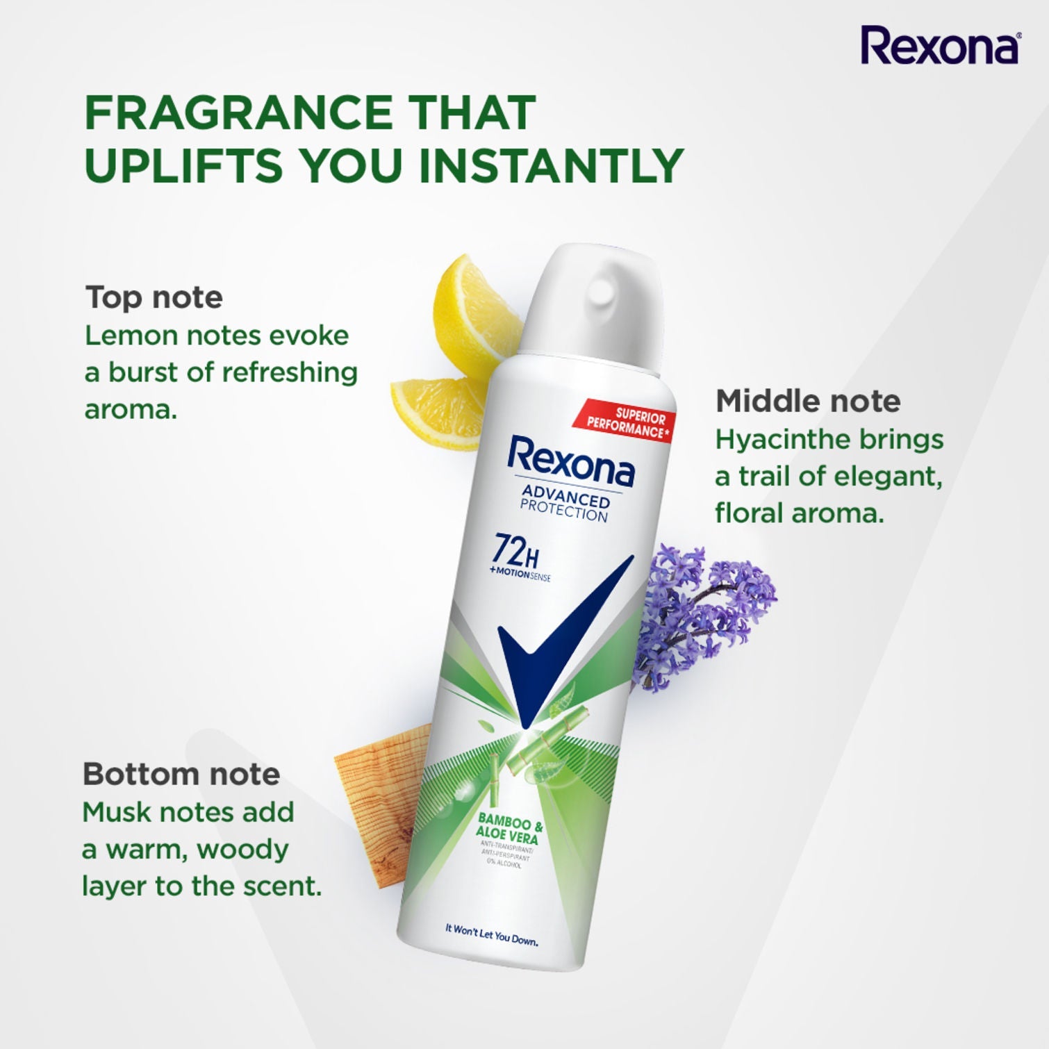 Rexona Advanced Protection Bamboo & Aloe Vera Antiperspirant Deodorant For Women, 200ml Buy at Indicrest Image 4