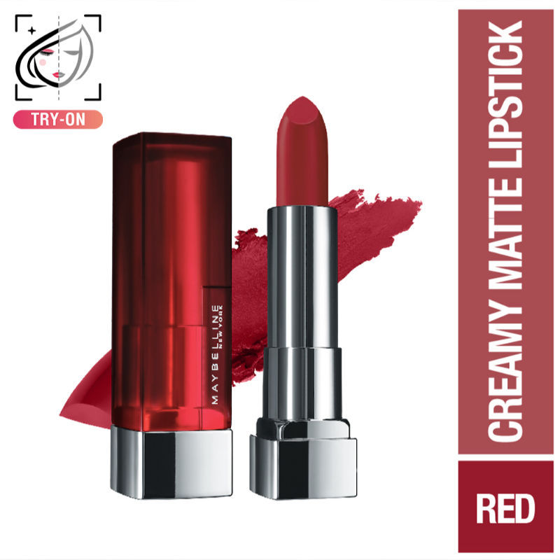 Maybelline New York Color Sensatiol Creamy Matte Lipstick, Lasts Up To 12H - Rich Ruby, 3.9g Buy at Indicrest