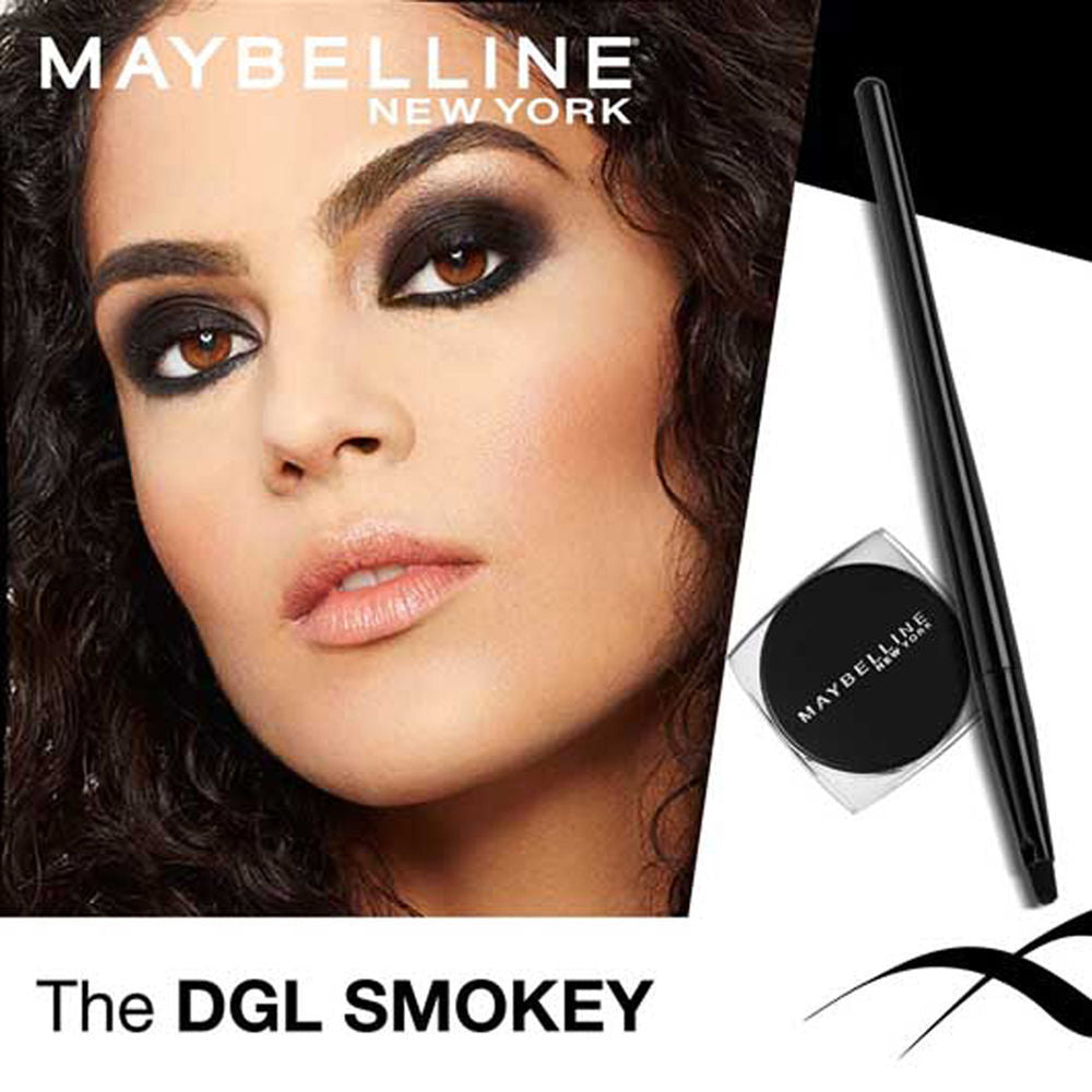 Maybelline New York Lasting Drama Gel Eyeliner With Expert Eyeliner Brush - 01 Black, 2.5g Buy at Indicrest Image 6
