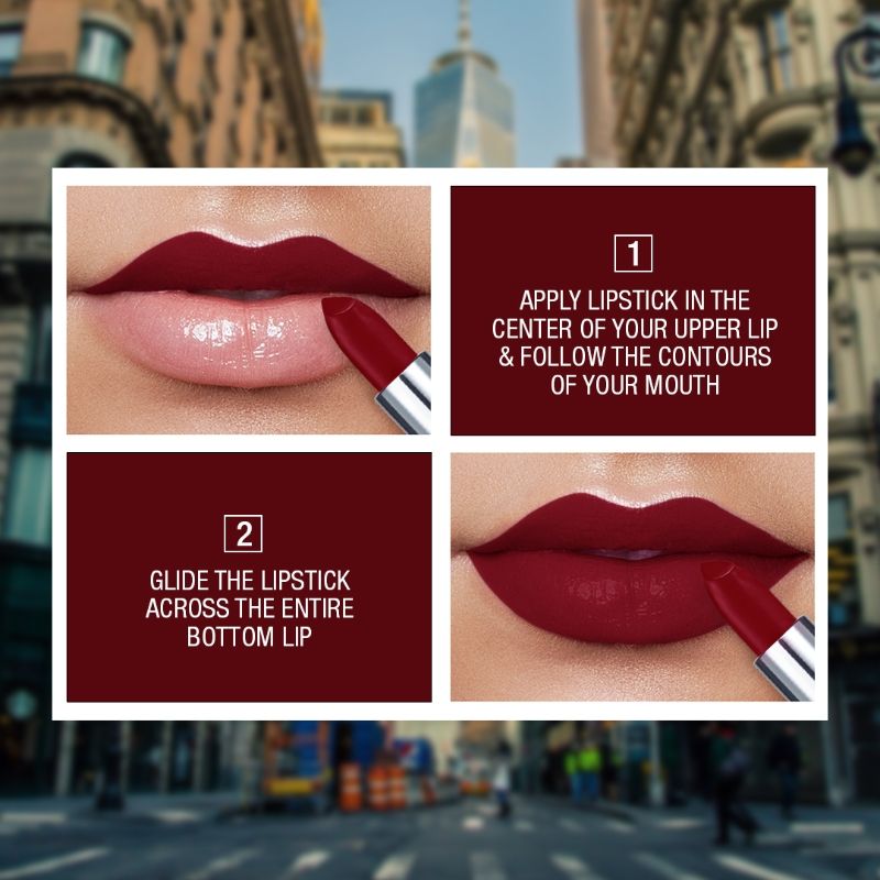 Maybelline New York Color Sensatiol Creamy Matte Lipstick, Lasts Up To 12H - Midnight Date, 3.9g Buy at Indicrest Image 4