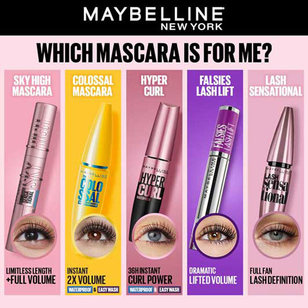 Maybelline New York Falsies Lash Lift Mascara, Instant Lash Lift Look Mascara - Very Black, 8.6ml Buy at Indicrest Image 7