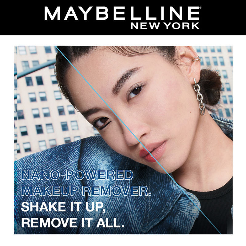 Maybelline New York Biphase Eye + Lip Makeup Remover for Waterproof Makeup, Fragrance-Free, 40ml Buy at Indicrest Image 5