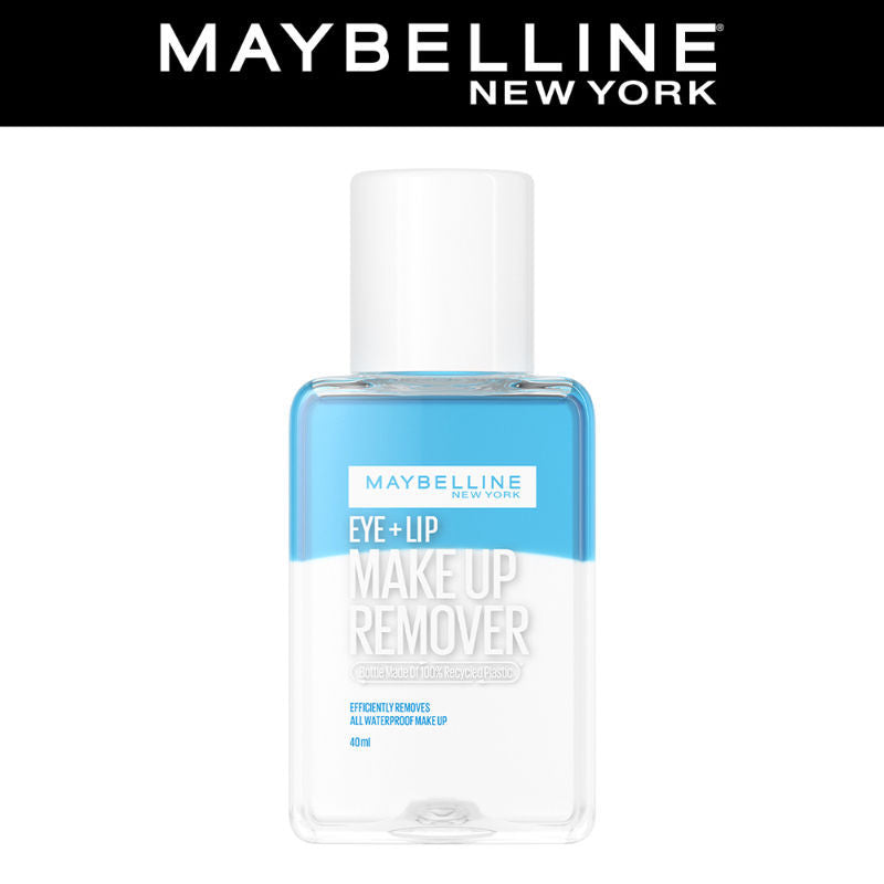 Maybelline New York Biphase Eye + Lip Makeup Remover for Waterproof Makeup, Fragrance-Free, 40ml Buy at Indicrest Image 7