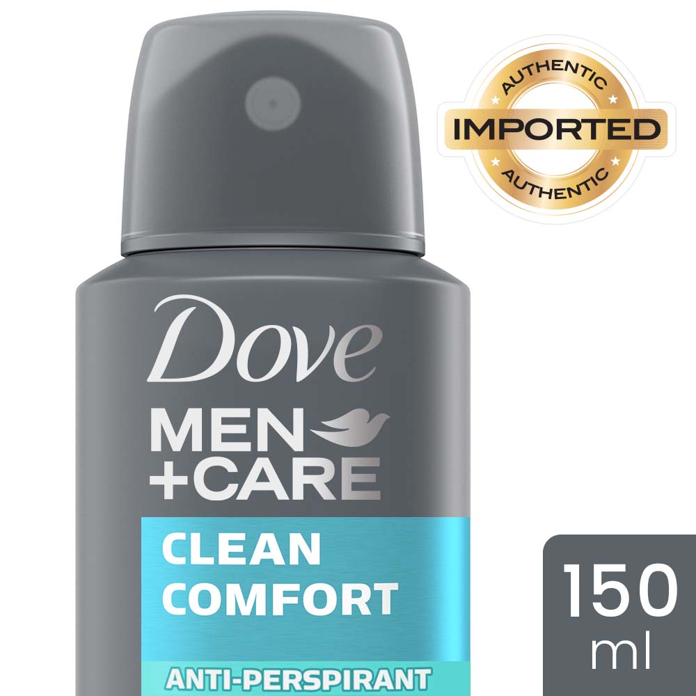Dove Men + Care Clean Comfort Dry Spray Antiperspirant Deodorant, 150ml Buy at Indicrest