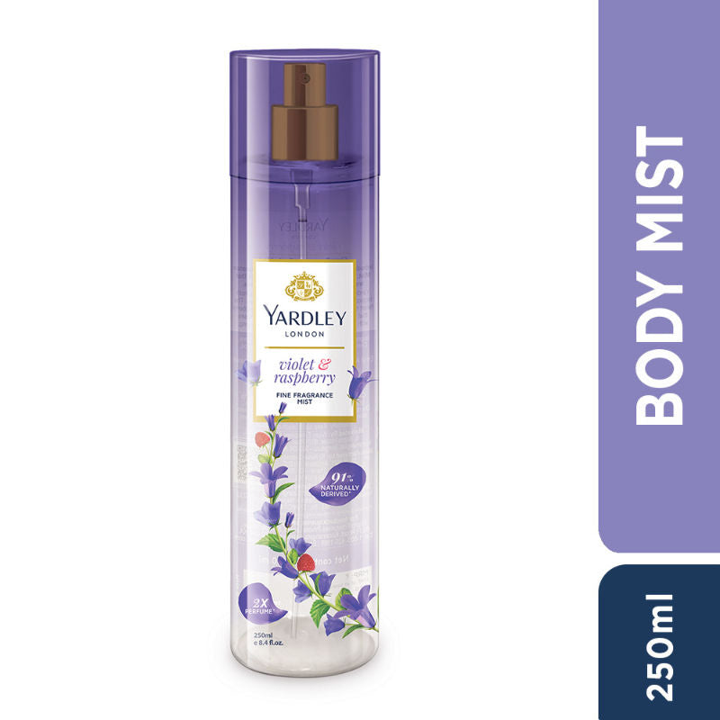 Yardley London Violet & Raspberry Fine Fragrance Mist, 250ml Buy at Indicrest