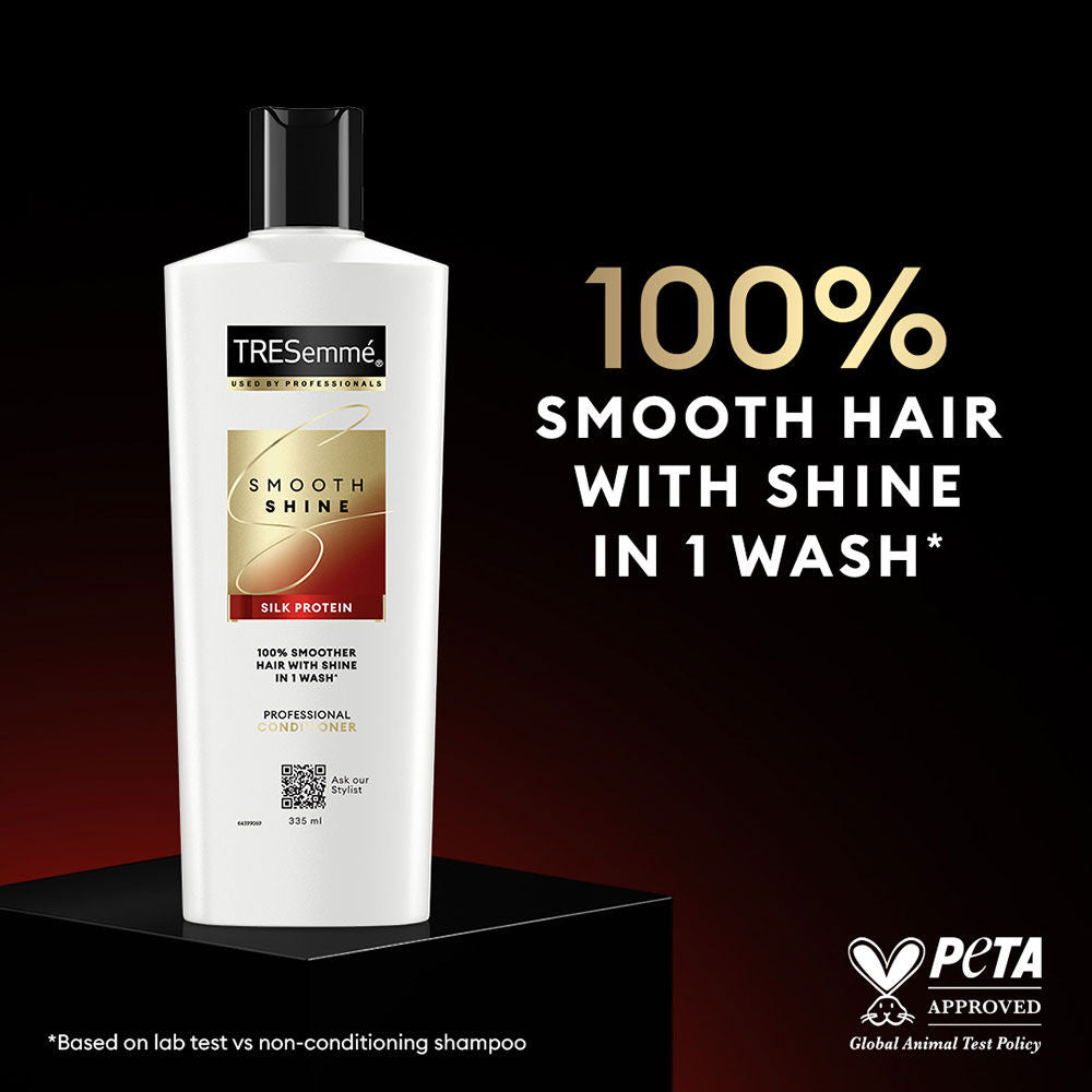 TRESemme Smooth & Shine Conditioner with Biotin & Silk Protein Deeply Moisturizes Dry & Frizzy Hair, 335ml Buy at Indicrest Image 5