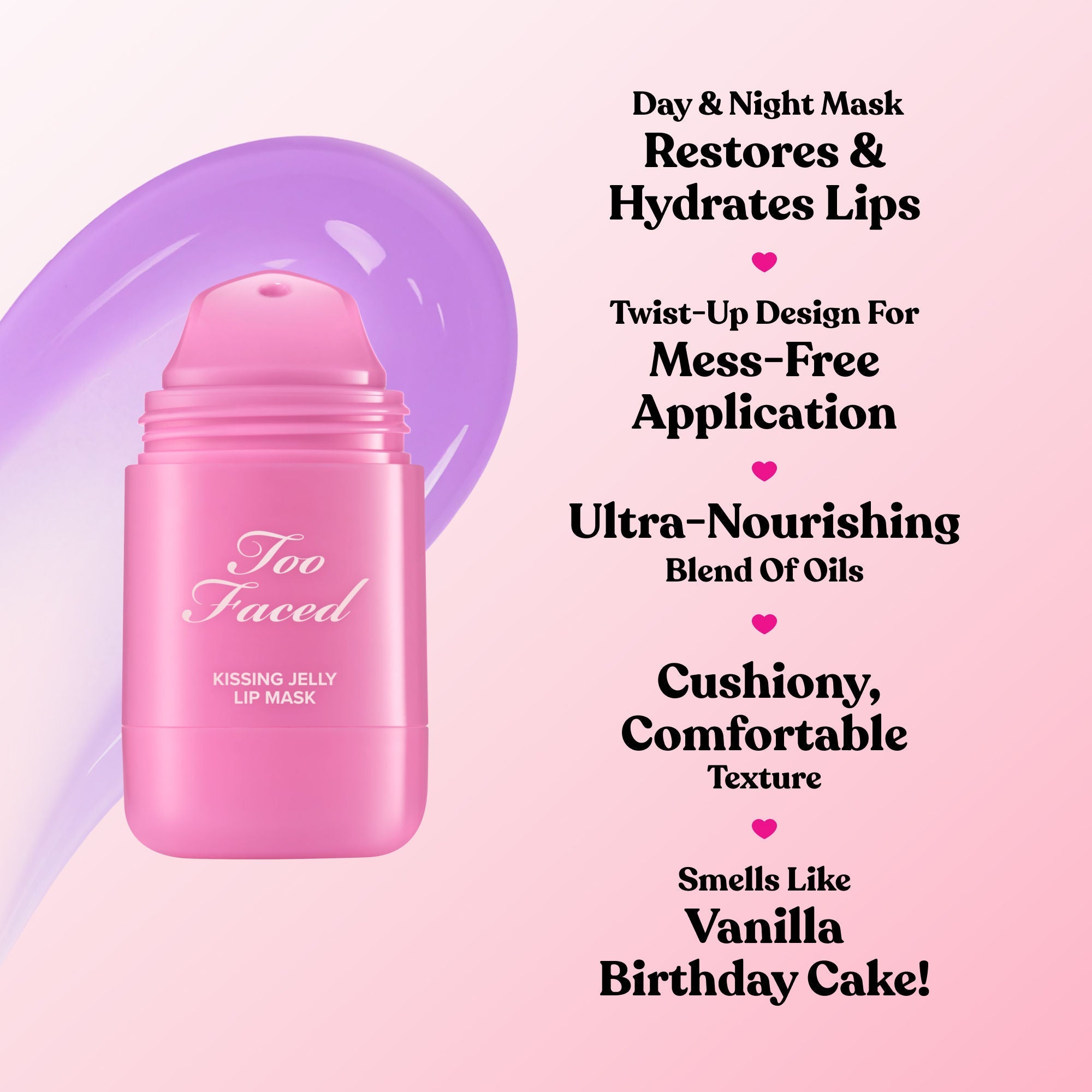 Too Faced Kissing Jelly Lip Mask - Birthday Kiss, 15ml