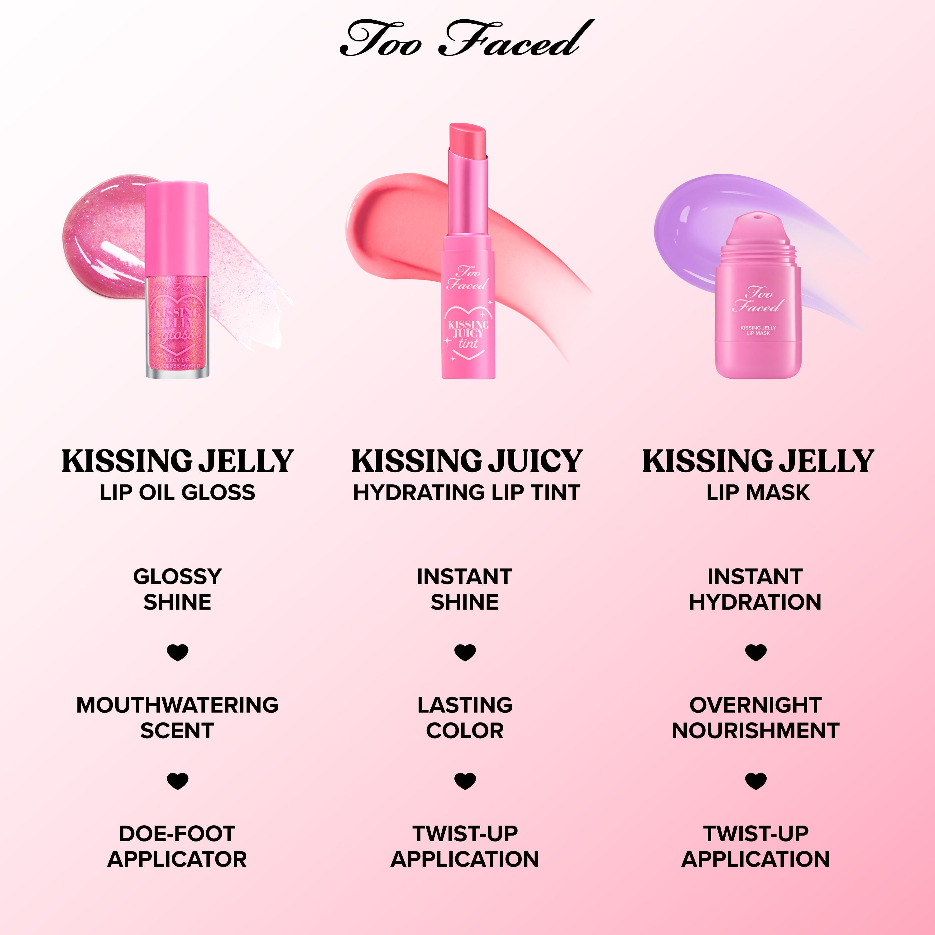 Too Faced Kissing Jelly Lip Mask - Birthday Kiss, 15ml
