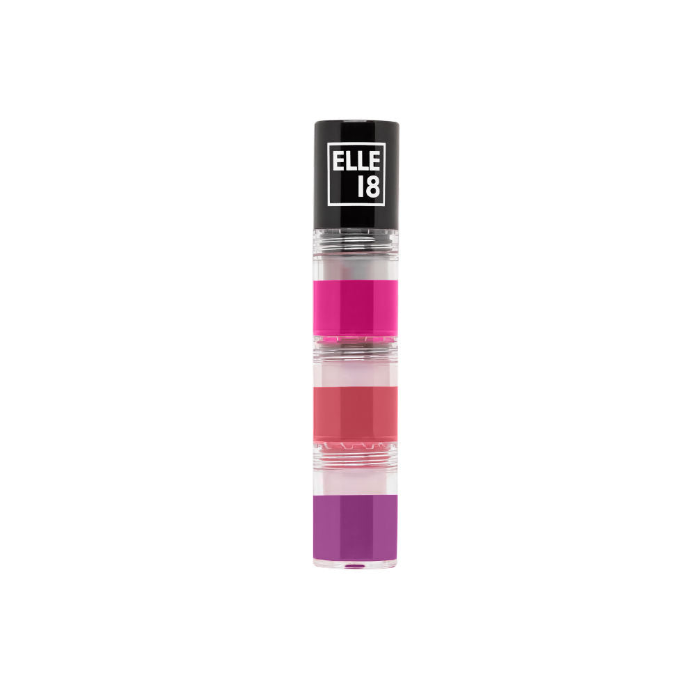Elle 18 Lit Lip Stack 3 in 1 Liquid Lipstick, Matte Finish - Getaway, 4.5ml Buy at Indicrest Image 3