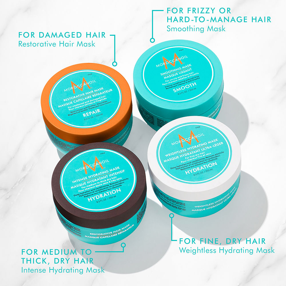 Moroccanoil Intense Hydrating Mask | Argan Oil Deep Conditioner for Dry, Thick Hair Restores Shine, 250ml