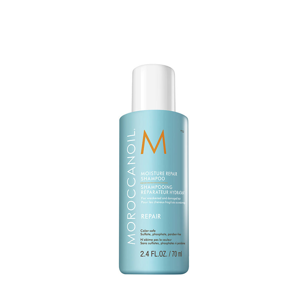 Moroccanoil Moisture Repair Shampoo with Argan Oil Keratin Proteins Fatty Acids for Damaged Repair, 70ml
