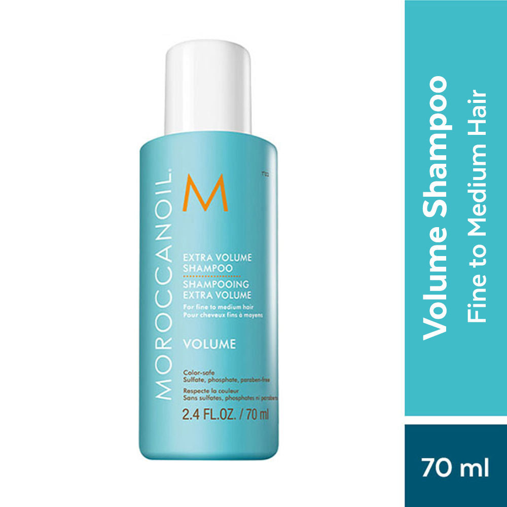 Moroccanoil Extra Volume Shampoo | Argan Oil & Linden Bud | Boosts Shine & Volume For Fine, Limp Hair, 70ml, Buy from Indicrest