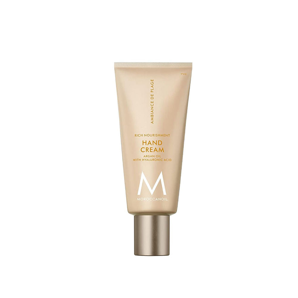 Moroccanoil Hand Cream Ambiance De Plage Argan Oil Shea Butter Hydrates Soft Moisturized Hands, 40ml