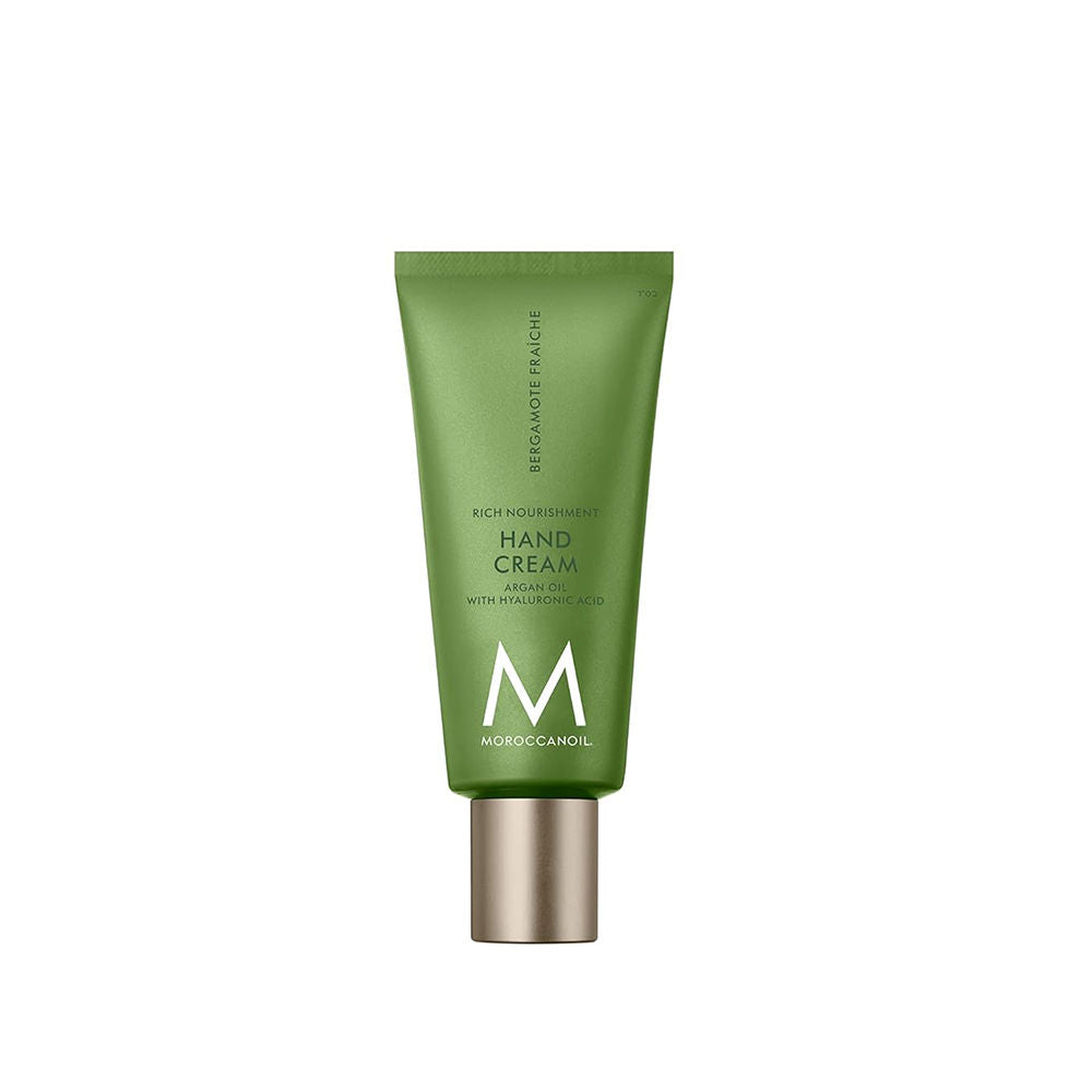 Moroccanoil Hand Cream Bergamote Fraiche | Argan Oil, HA & Butters | Refreshing Citrus Hydration Hands, 40ml