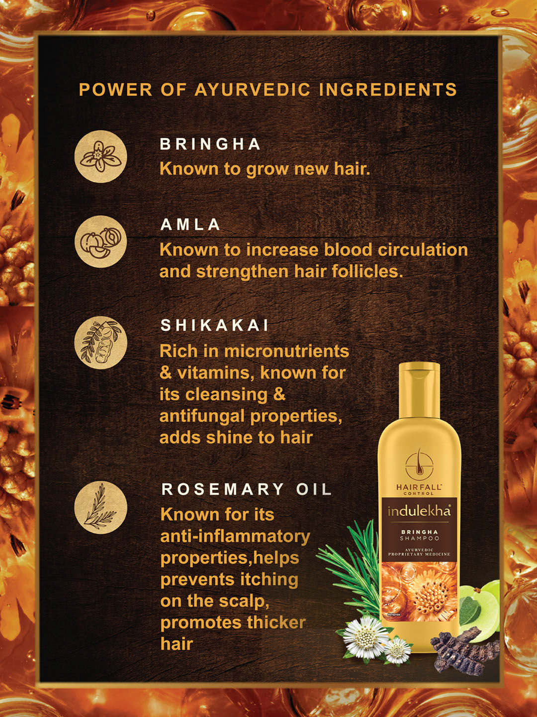 Indulekha Bringha Shampoo, 100ml Buy at Indicrest Image 5