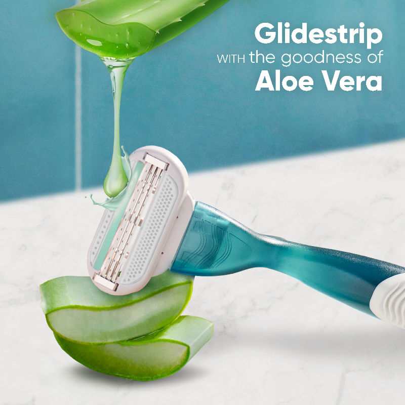 Gillette Venus Glide Strip With Aloe Extracts 2 Refills Buy at Indicrest Image 5