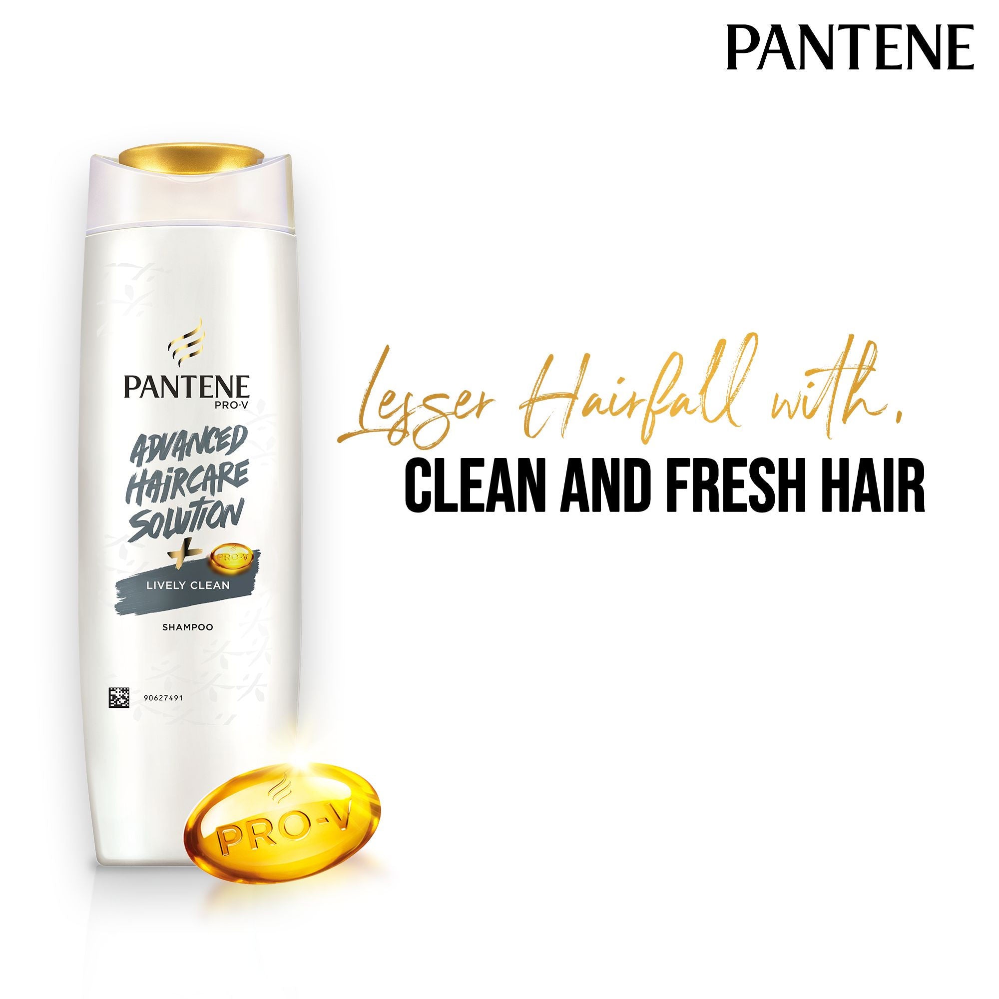 Pantene Advanced Hair Care Solution Lively Clean Shampoo, 90ml Buy at Indicrest Image 3