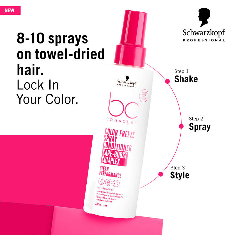 Schwarzkopf Professional Bonacure Color Freeze Spray Conditioner pH 4.5, 200ml Buy at Indicrest Image 8